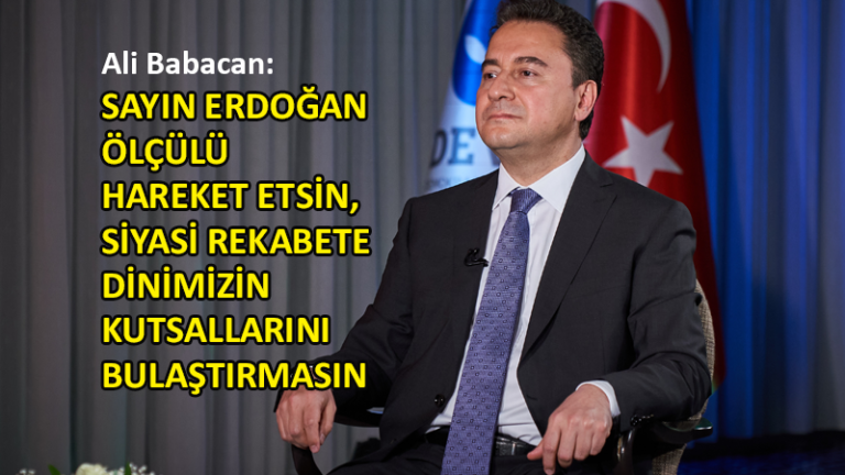 Babacan: Din kimsenin tekelinde değil!