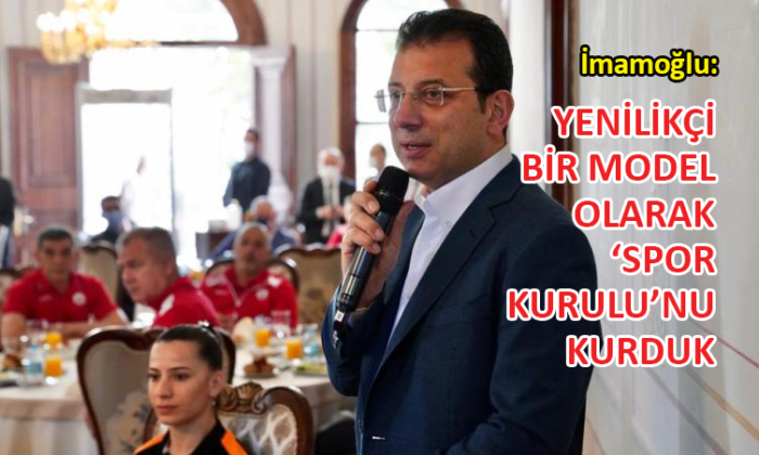 İmamoğlu, doğum gününü sporcularla kutladı