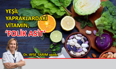 Yeşil yapraklardaki vitamin; ‘Folik Asit’