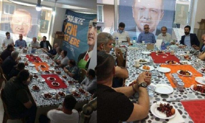 Türk bayraklarını sofra bezi yaptılar