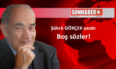 Boş sözler!