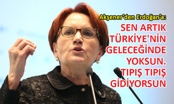 İYİ Parti lideri Akşener Erdoğan’a sert çıktı