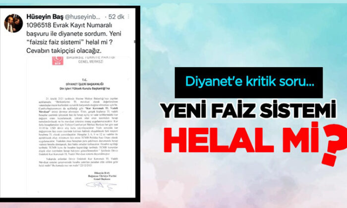 BTP’den Diyanet’e ‘faiz’ sorusu