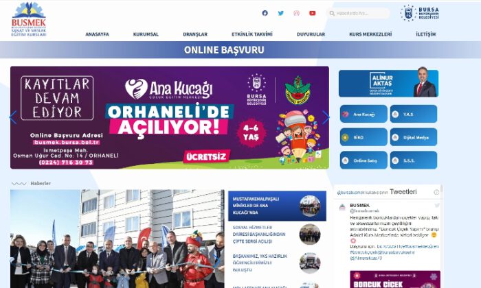 BUSMEK’te online başvurulara yoğun ilgi