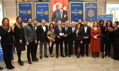 Bademli Rotary Kulübü’nden Başkan Erdem’e teşekkür plaketi