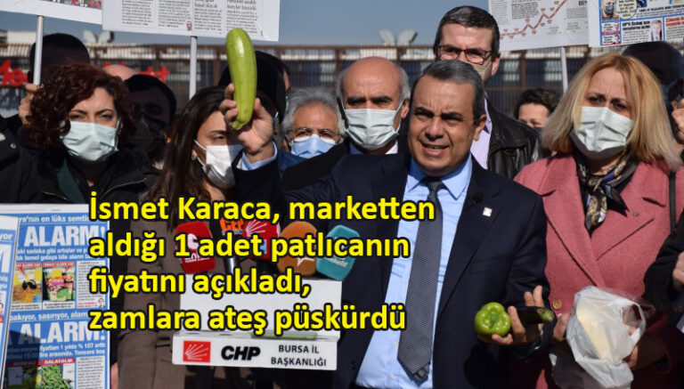 CHP Bursa İl Başkanı Karaca’dan ‘zam’ isyanı
