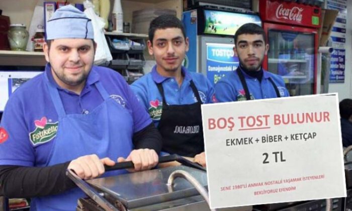 Boş baklavadan sonra boş tost…