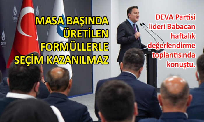 Babacan’dan iktidara ‘hodri meydan’