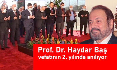 Prof. Dr. Haydar Baş, kabri başında anıldı