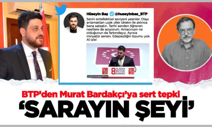 BTP’den Murat Bardakçı’ya ‘Lozan’ tepkisi