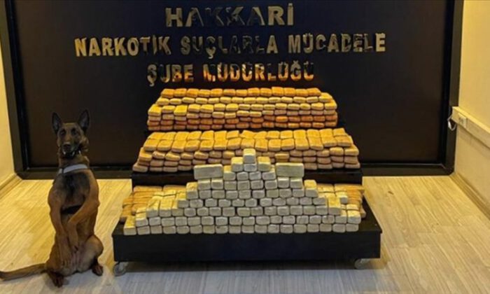 Hakkari’de 241 kilogram eroin ele geçirildi