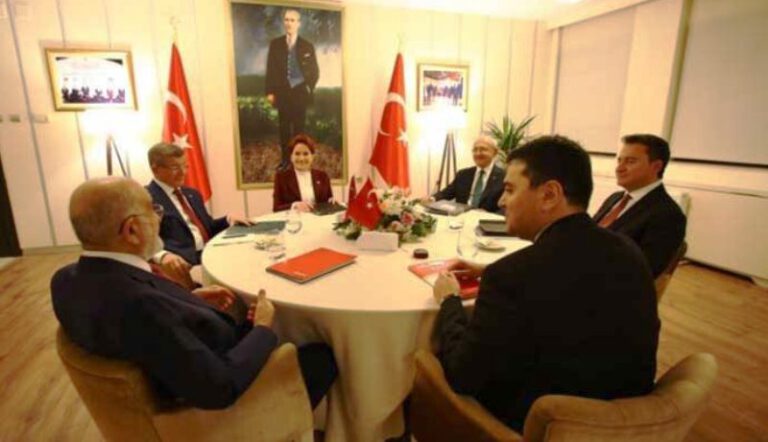 3. toplantı sonrası altı muhalefet partisinden ‘cumhurbaşkanı adayı’ açıklaması