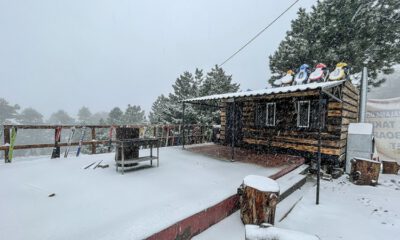 Uludağ’a nisan ayında kar yağdı