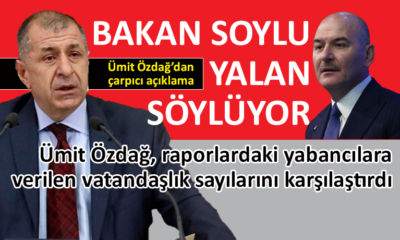 Özdağ, raporlardaki vatandaşlık sayılarını çıkardı