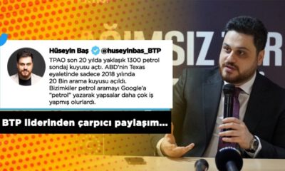 BTP lideri Baş’tan dikkat çeken ‘petrol’ paylaşımı