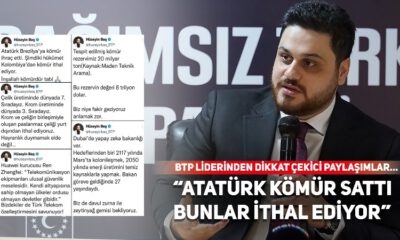 BTP lideri Baş’tan dikkat çekici paylaşımlar…