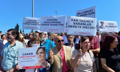 CHP’lilerden ‘Atatürk Havalimanı’ eylemi