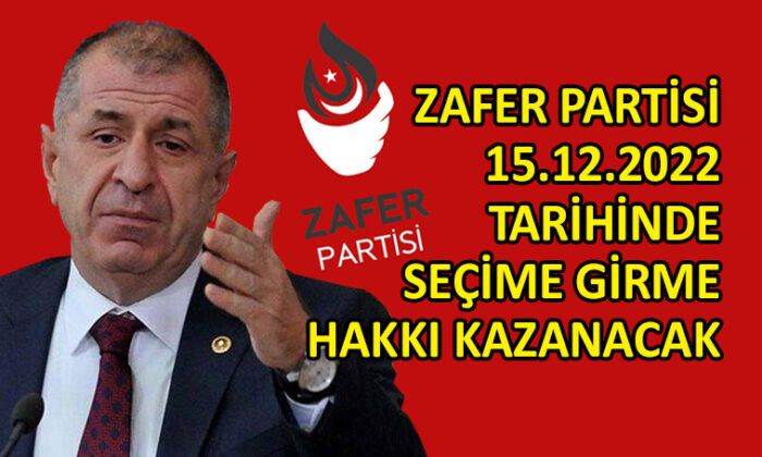 Zafer Partisi’nde seçime girme yeterliliği