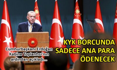 Kabine sonrası Erdoğan’dan ‘KYK’ açıklaması