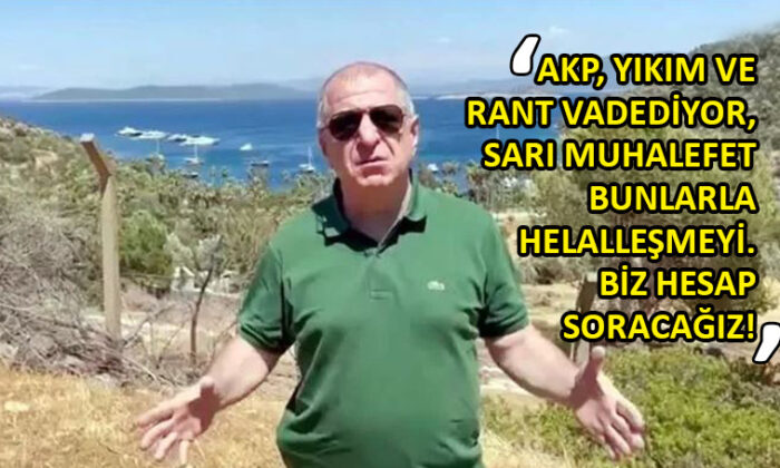 Ümit Özdağ’dan Cennet Koyu’ndaki ranta tepki