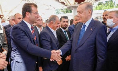 Cumhurbaşkanı Erdoğan, Ekrem İmamoğlu ile tokalaştı!