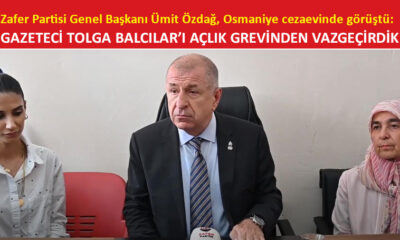 Ümit Özdağ, Osmaniye cezaevinde tutuklu gazeteci Hasan Tolga Balcılar ile görüştü