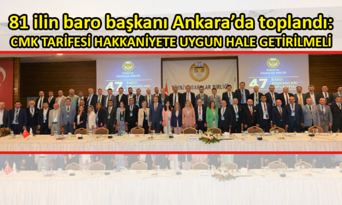 Baro başkanları eyleme hazırlanıyor