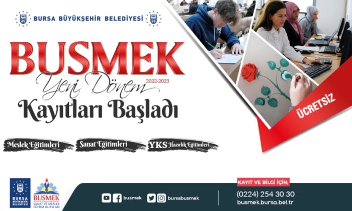 BUSMEK’te yeni dönem kayıtları başladı