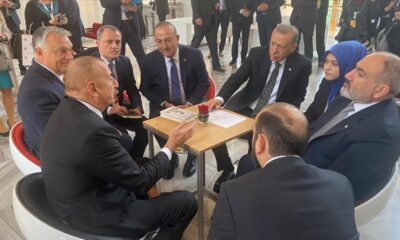 Erdoğan, Aliyev ve Paşinyan ile görüştü