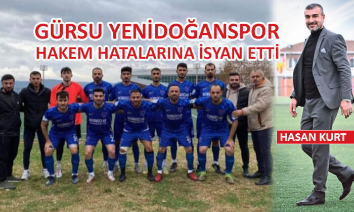 Gürsu Yeni Doğanspor, haksızlığa isyan ediyor