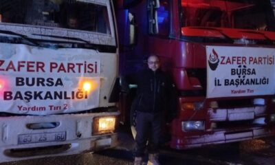 Zafer Partisi Bursa’dan deprem bölgesine yardım malzemesi