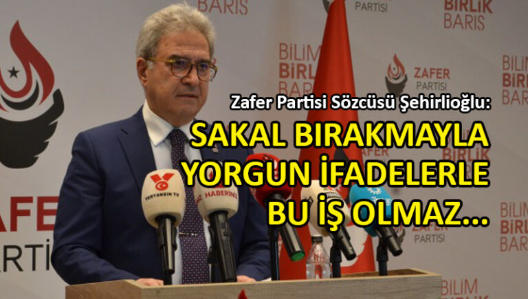 Şehirlioğlu’ndan Kızılay’a çadır eleştirisi