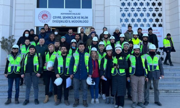 İMO Bursa Şubesi üyeleri, hasar tespiti için Adıyaman’da…