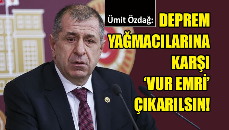 Ümit Özdağ, ‘vur emri’ çağrısı yaptı