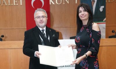 Bursa Barosu’nun Güçlü Kadın Başarı Ödülü Av. Tozbey’in