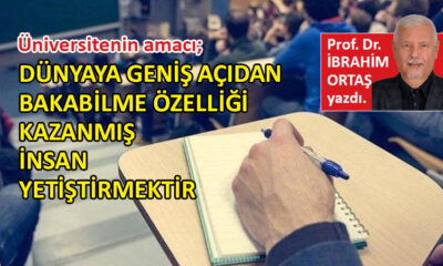 Üniversitenin amacı…