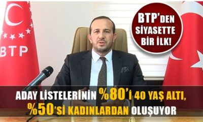 BTP, Türk siyasi tarihinde bir ilki gerçekleştirecek