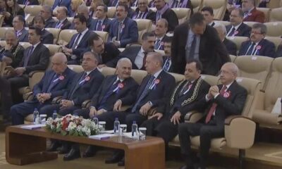 Cumhurbaşkanı Erdoğan, AYM töreninde Kılıçdaroğlu’nun elini sıkmadı