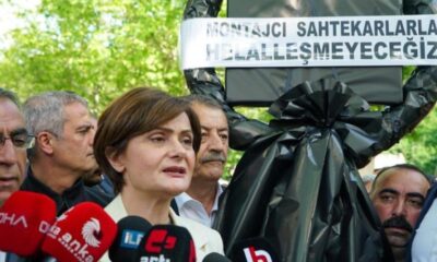 AKP İl başkanlıklarına siyah çelenk bırakıldı