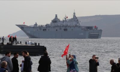 TCG Anadolu, Çanakkale Boğazı’ndan geçti