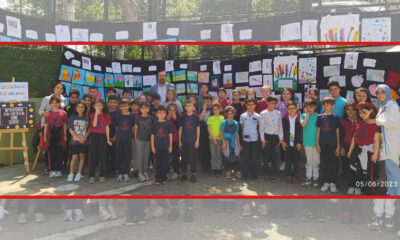Bursa Dr. Ayten Bozkaya İlkokulu öğrencileri okul duvarlarını tuvale çevirdi!