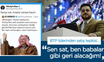 BTP lideri Baş’tan Erdoğan’a ‘satılık’ yanıtı