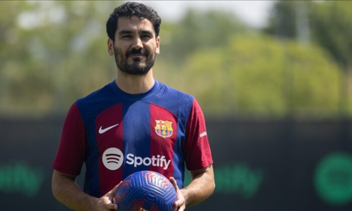 Barcelona, yeni transferi İlkay Gündoğan’ı tanıttı