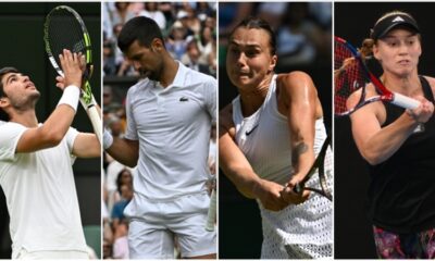 Wimbledon’da favori tenisçiler çeyrek finale yükseldi