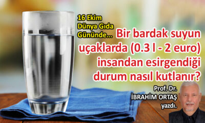 16 Ekim Dünya Gıda Gününde, bir bardak su…