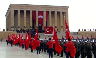 Büyük Önder Atatürk için Anıtkabir’de tören