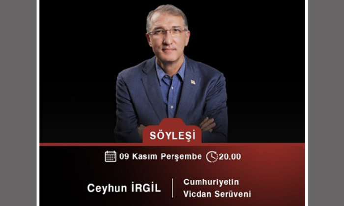 Ceyhun İrgil ‘Cumhuriyetin Vicdan Serüveni’ni anlatacak