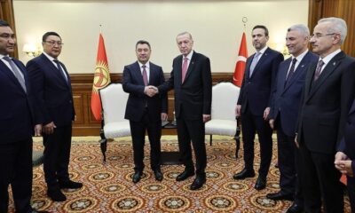 Erdoğan, Kırgızistan Cumhurbaşkanı Caparov ile görüştü