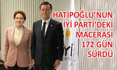 İYİ Parti Milletvekili Hatipoğlu, istifa etti