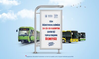Bursa’da öğretmenlere 3 gün ulaşım ücretsiz